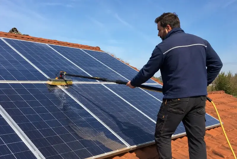 Nettoyage et entretien de panneaux solaires au Tech